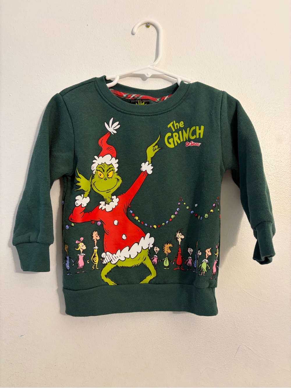 The Grinch Green Holiday Kids' Sweatshirt - Licensed Dr. Seuss